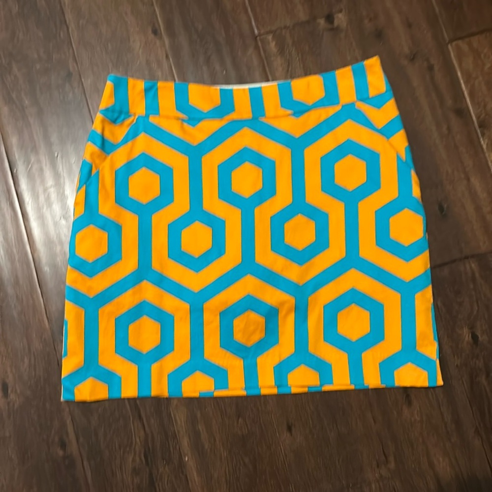 Loudmouth Ladies Golf Skort Cotton Turquoise & Orange Mini Skirt Shorts Women’s - Picture 1 of 3
